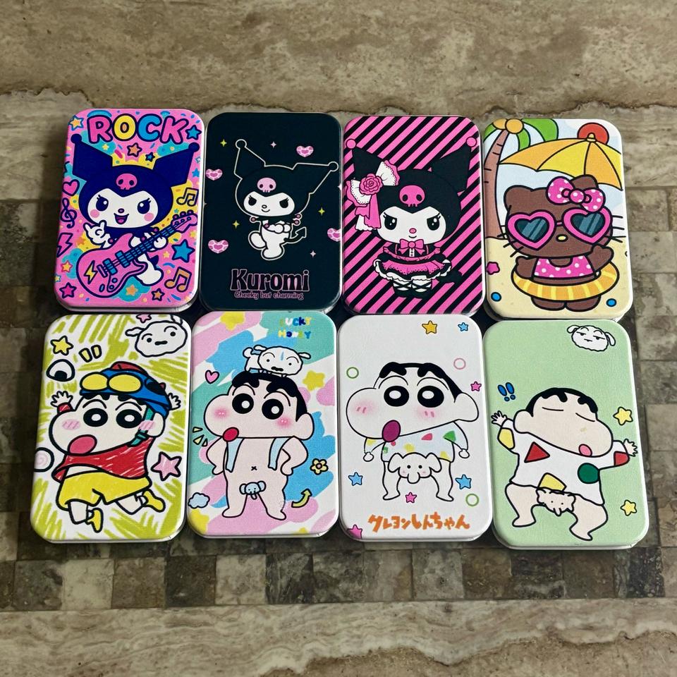 캐릭터 양면 손거울 쿠로미 몬치치 동물의숲 키티 짱구