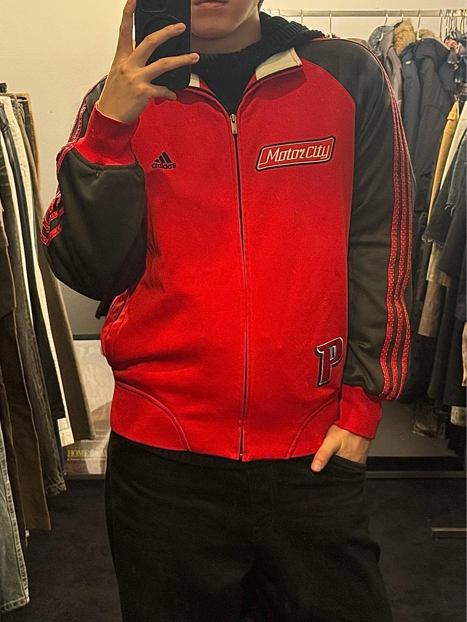 아디다스 NBA 디트로이트 레드 져지 저지 트랙탑 집업 농구 트레이닝 S