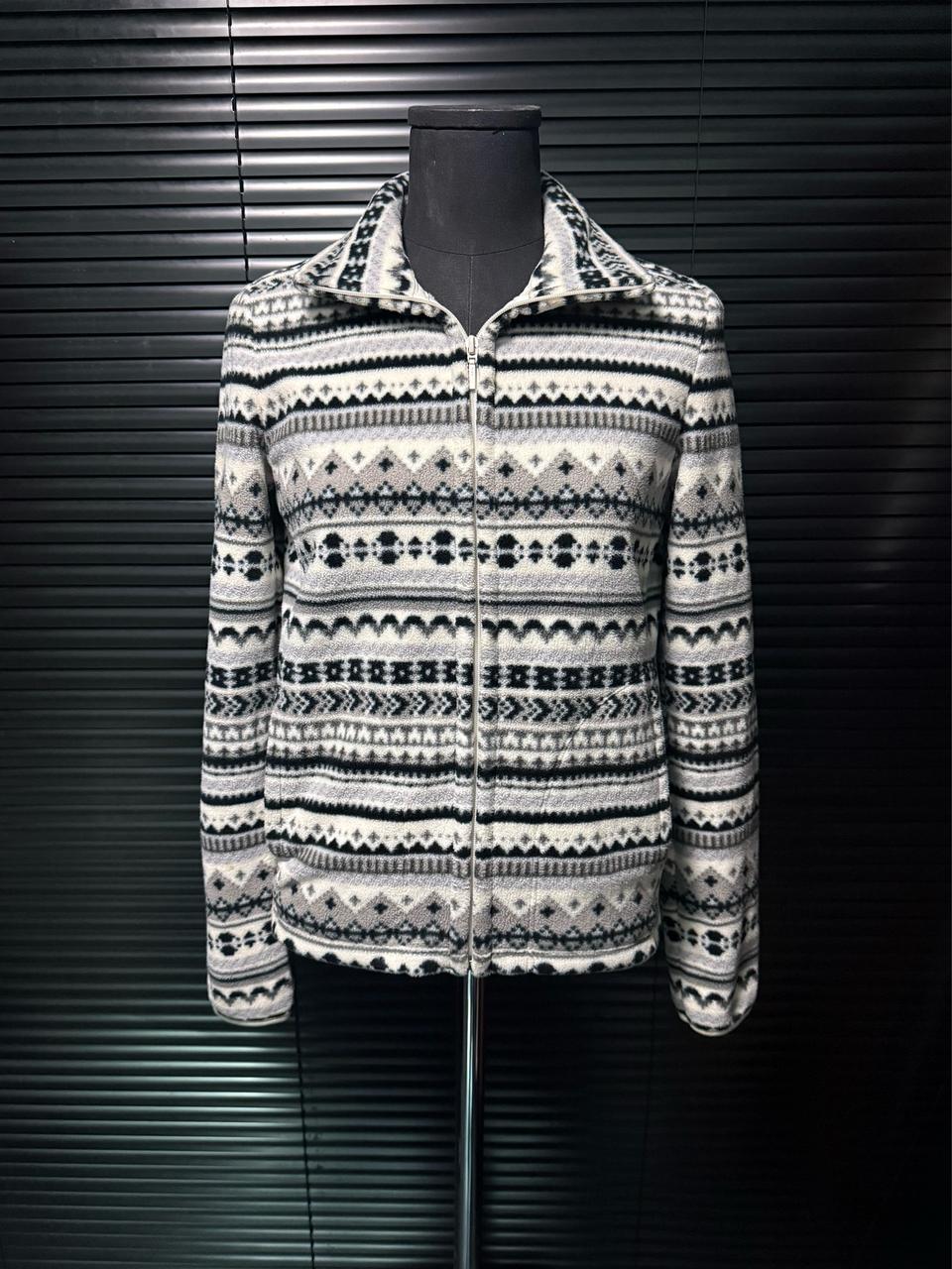 유니클로 노르딕 후리스 플리스 S 90 에스닉 눈 꽃 크리스마스 화이트