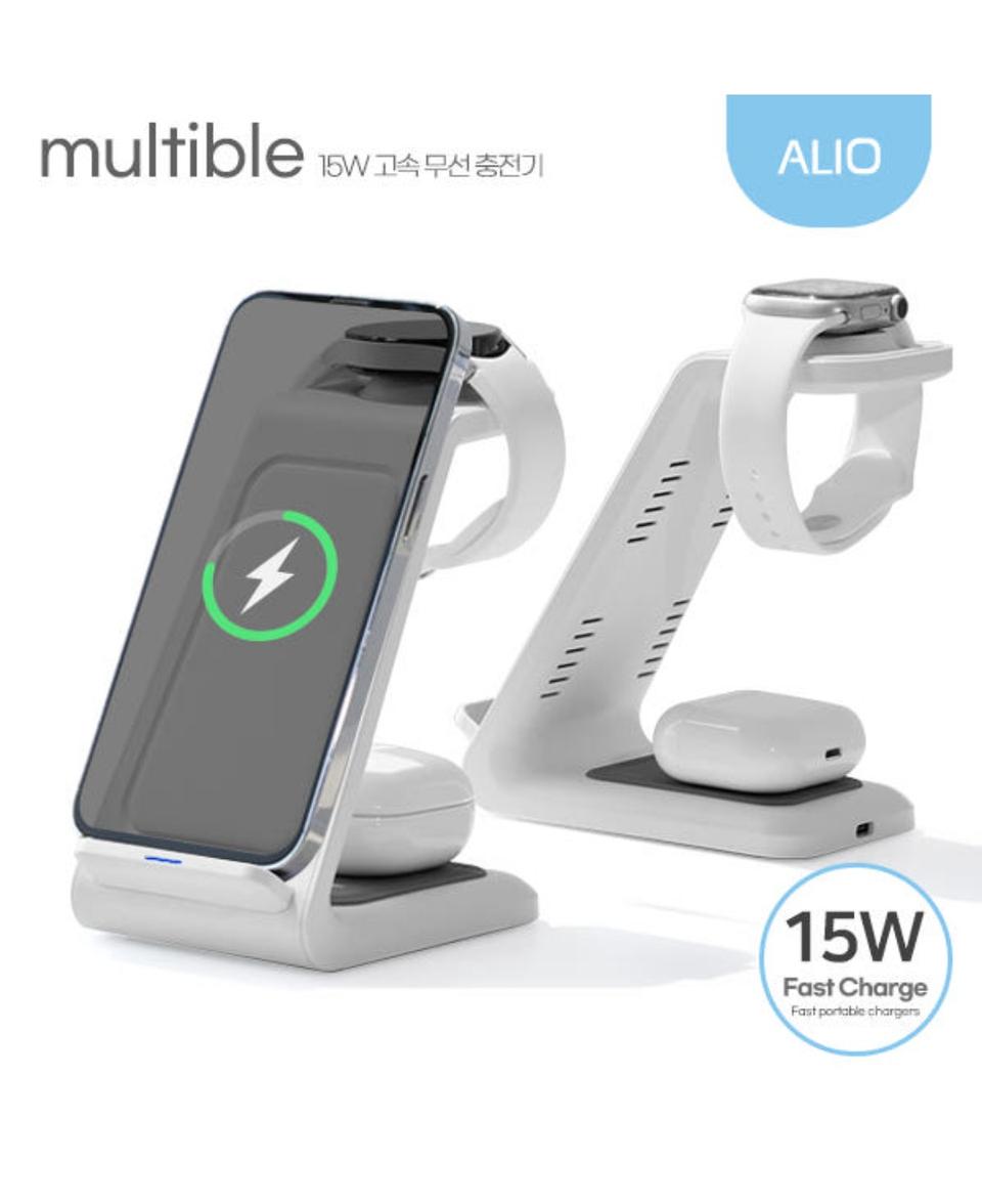 알리오 Multible 3in1 고속 무선충전기 새상품
