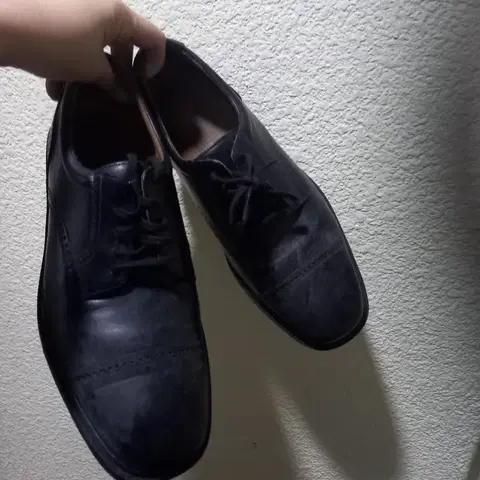 260 검정색 남성용 가죽 구두 락포트8w