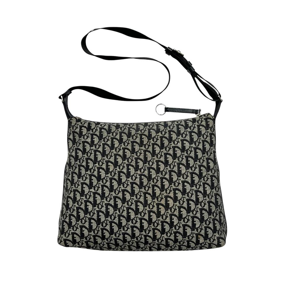 디올 블랙 오블리크 메신저백