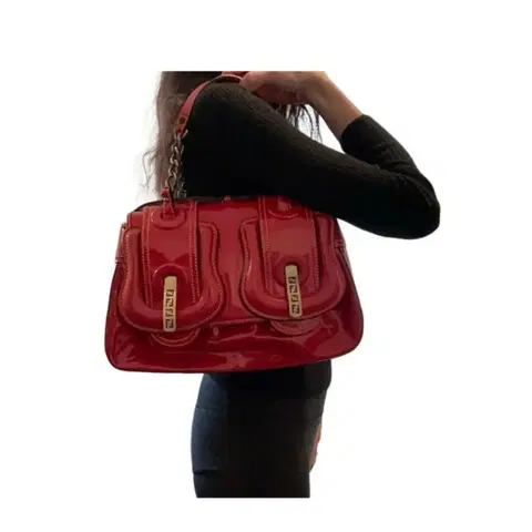 정품 펜디 페이던트 투포켓 B백