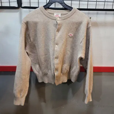 정품 단톤 (DANTON) 울 베이지 여성가디건