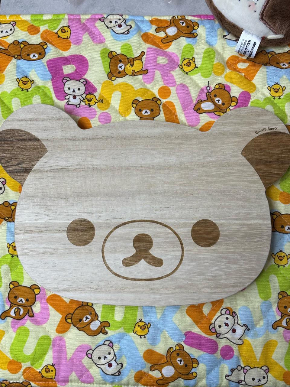 산엑스 리락쿠마 나무 도마 플레이트 [일본정품 새상품]