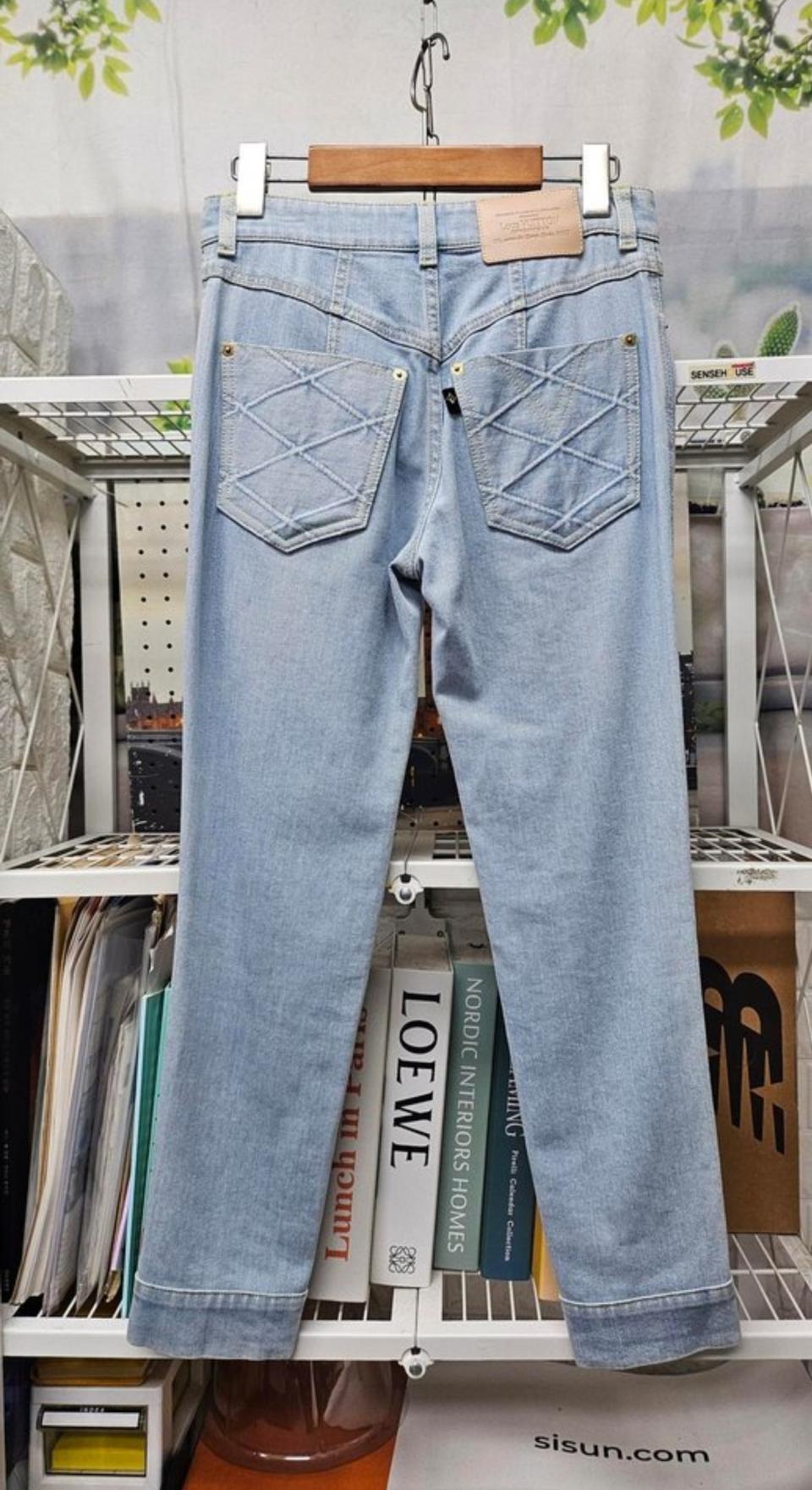 매장정품/ 루이비통 여성 데님팬츠 26 슬림핏 명품청바지 WL49