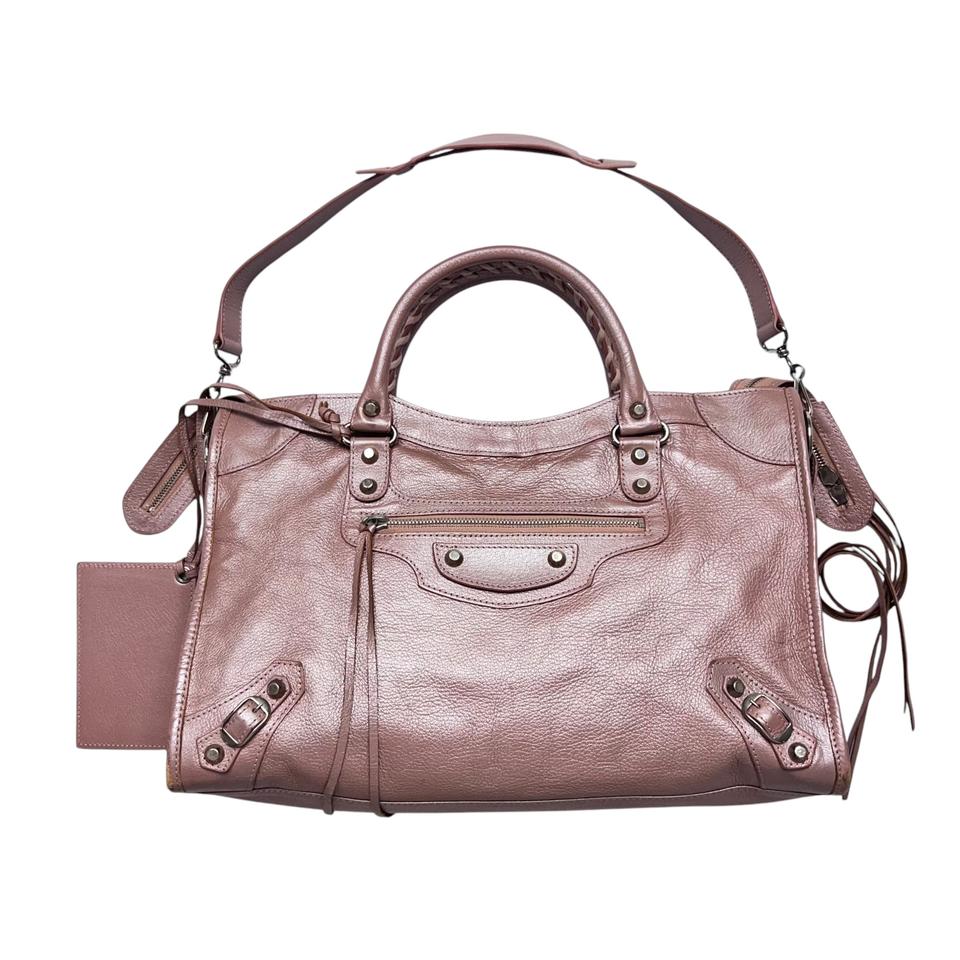 발렌시아가 모터백 시티백 펄 핑크. 르시티