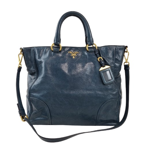 정품 프라다 비텔로 샤인 투웨이백