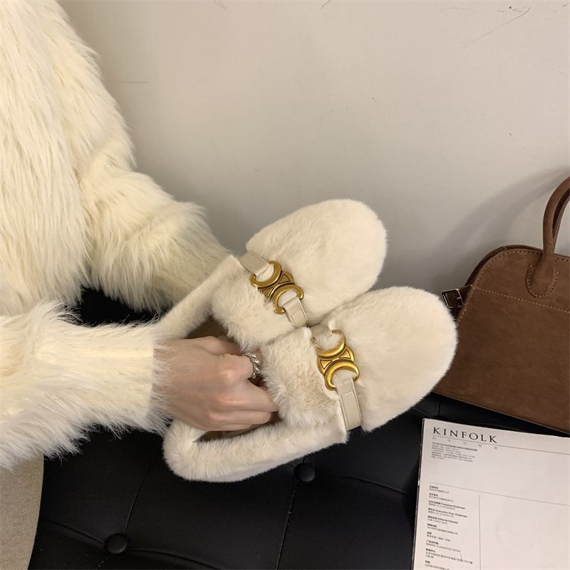 셀린느 겨울 슬리퍼