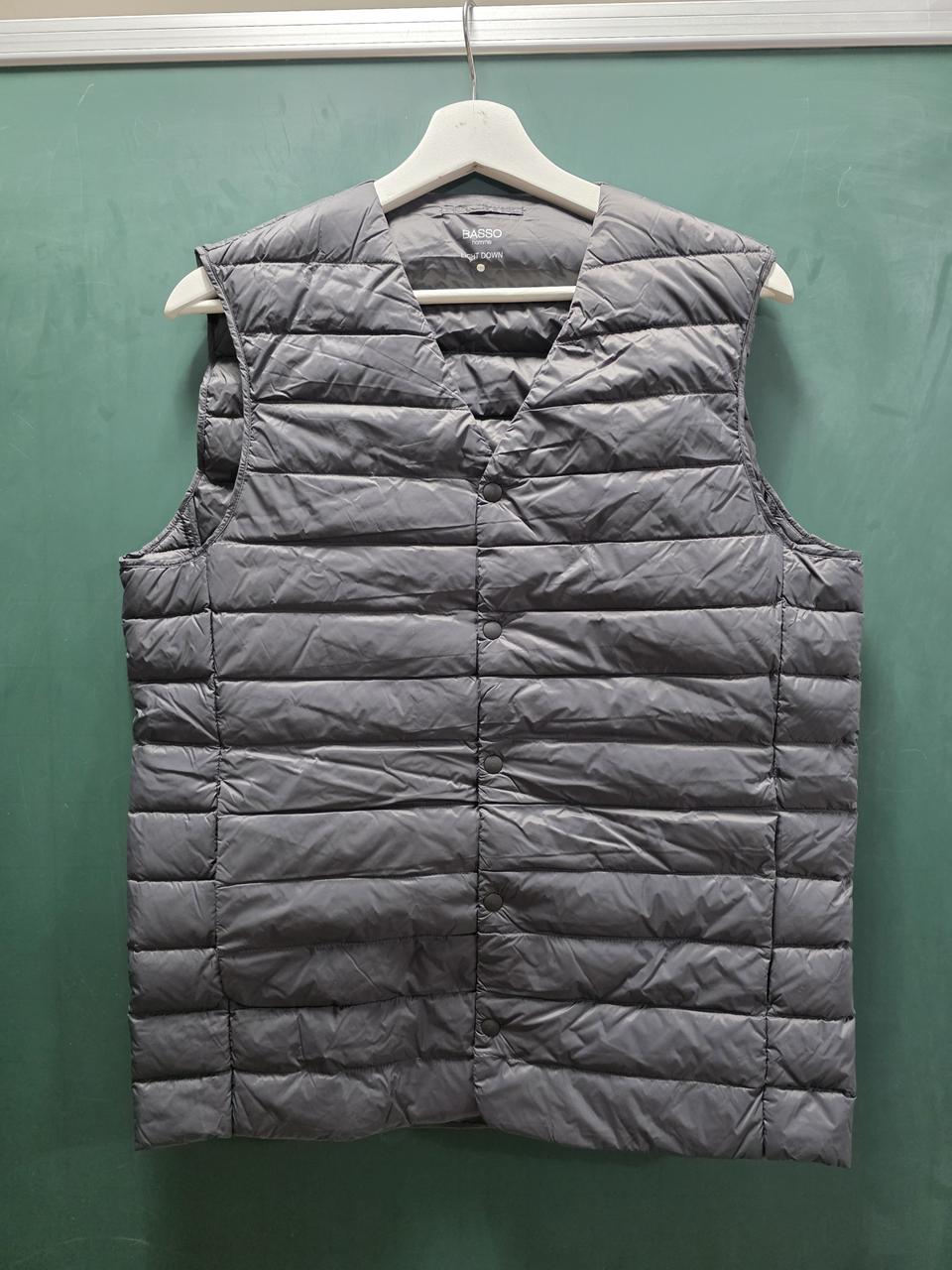 바쏘 남성 라이트 다운 방풍 경량 조끼 패딩