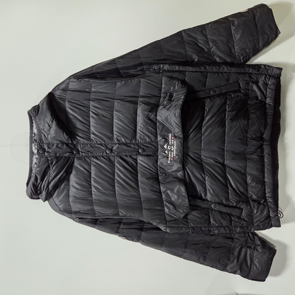 데상트 블랙 아노락 패커블 경량 다운 점퍼 95 25112811