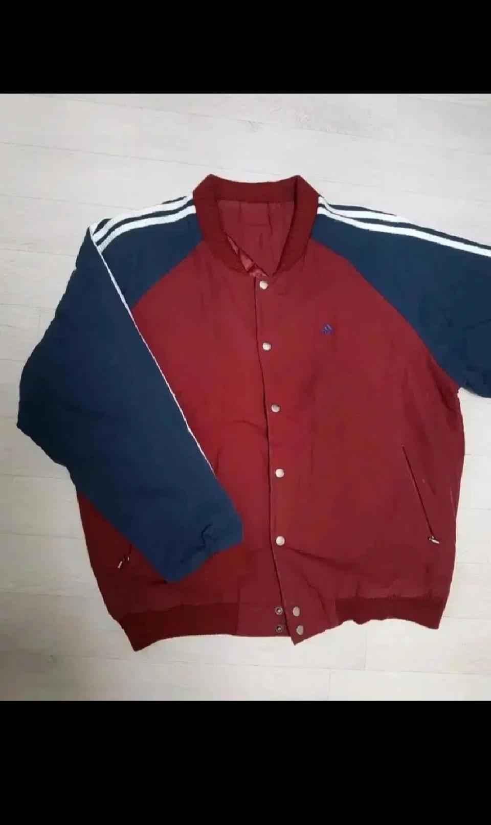 아디다스 삼선 배색 올드스쿨 야구 점퍼105