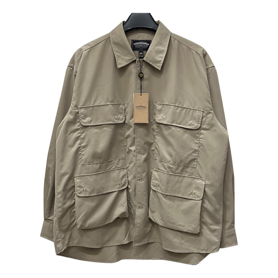프리즘웍스 데드스탁 멀티포켓 오버핏 셔츠 자켓 M