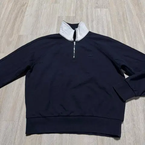 라코스테 네이비 하프집업 맨투맨