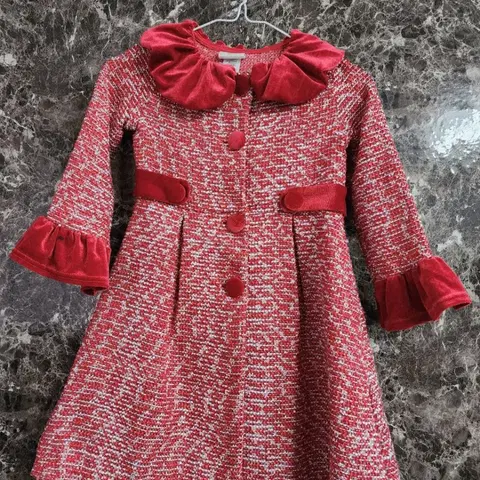 여아 트위드 코트 4~마른6y