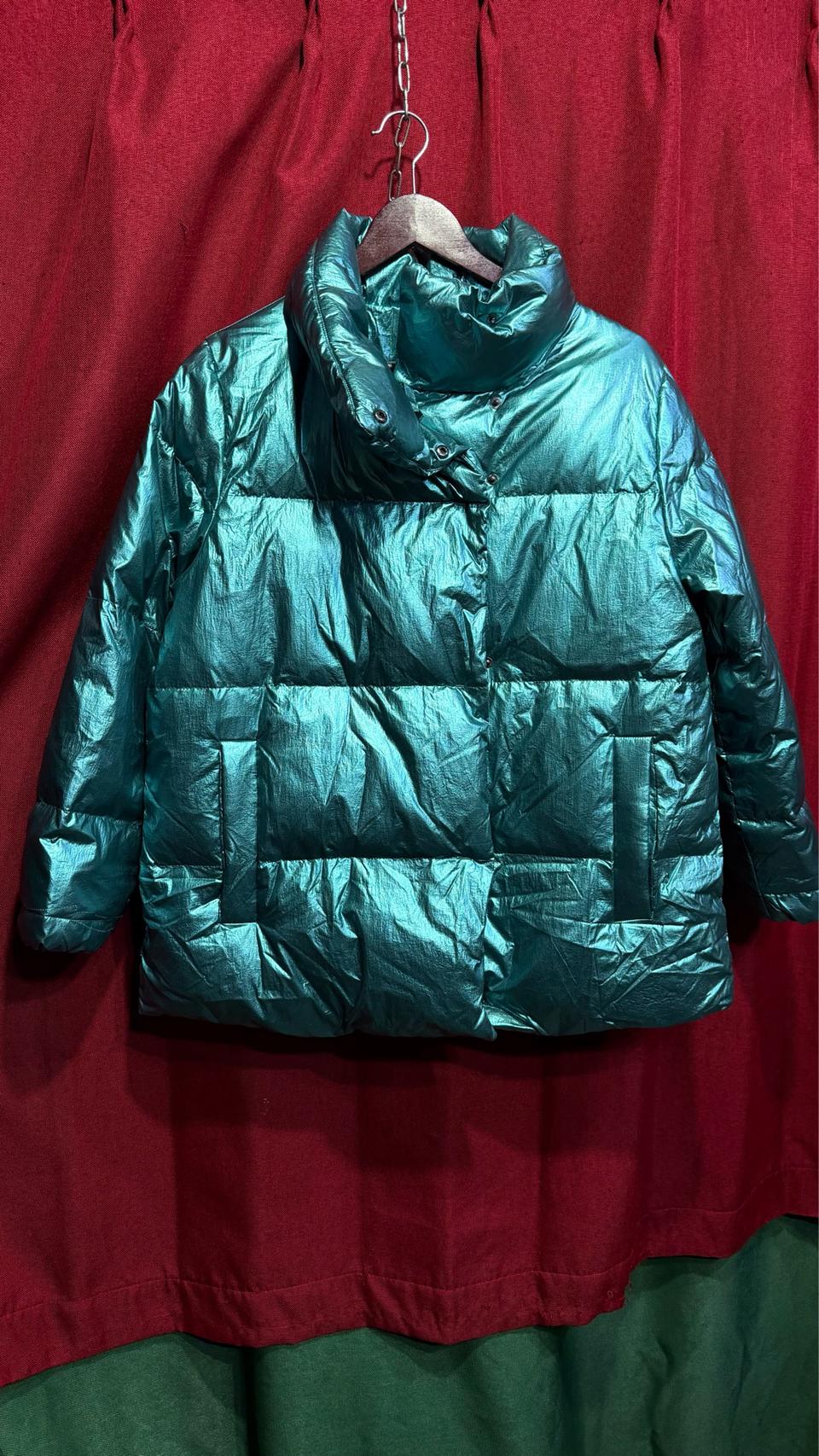 폴앤조 메탈릭 유광 구스 다운 95/77