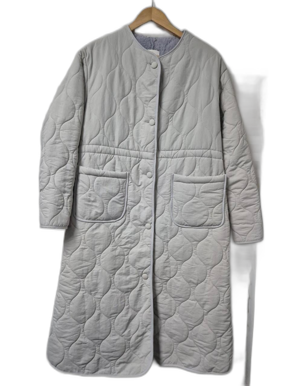 퀼팅 롱코트
