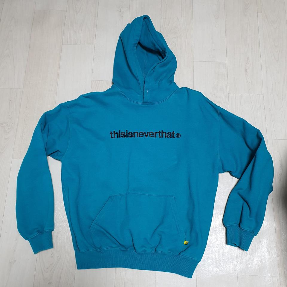 디스이즈네버댓 청록색 후드티 M