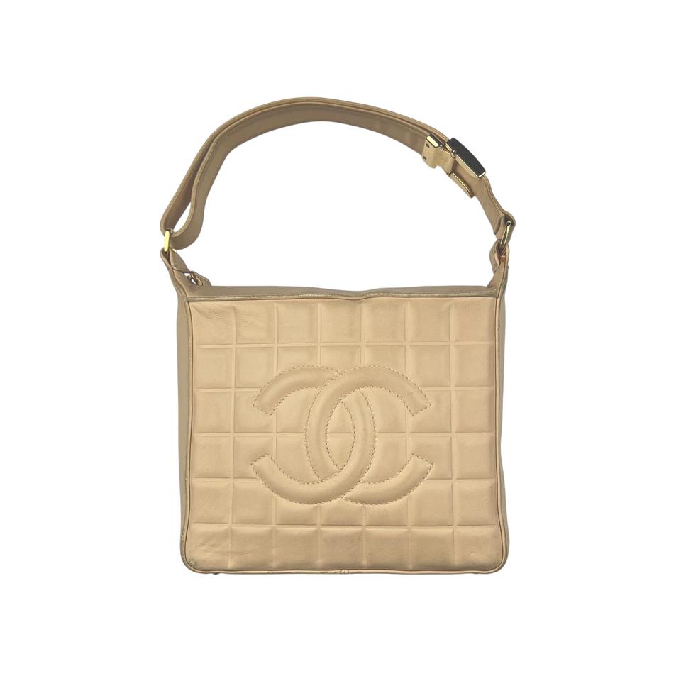 샤넬 초코바 정방백 베이지