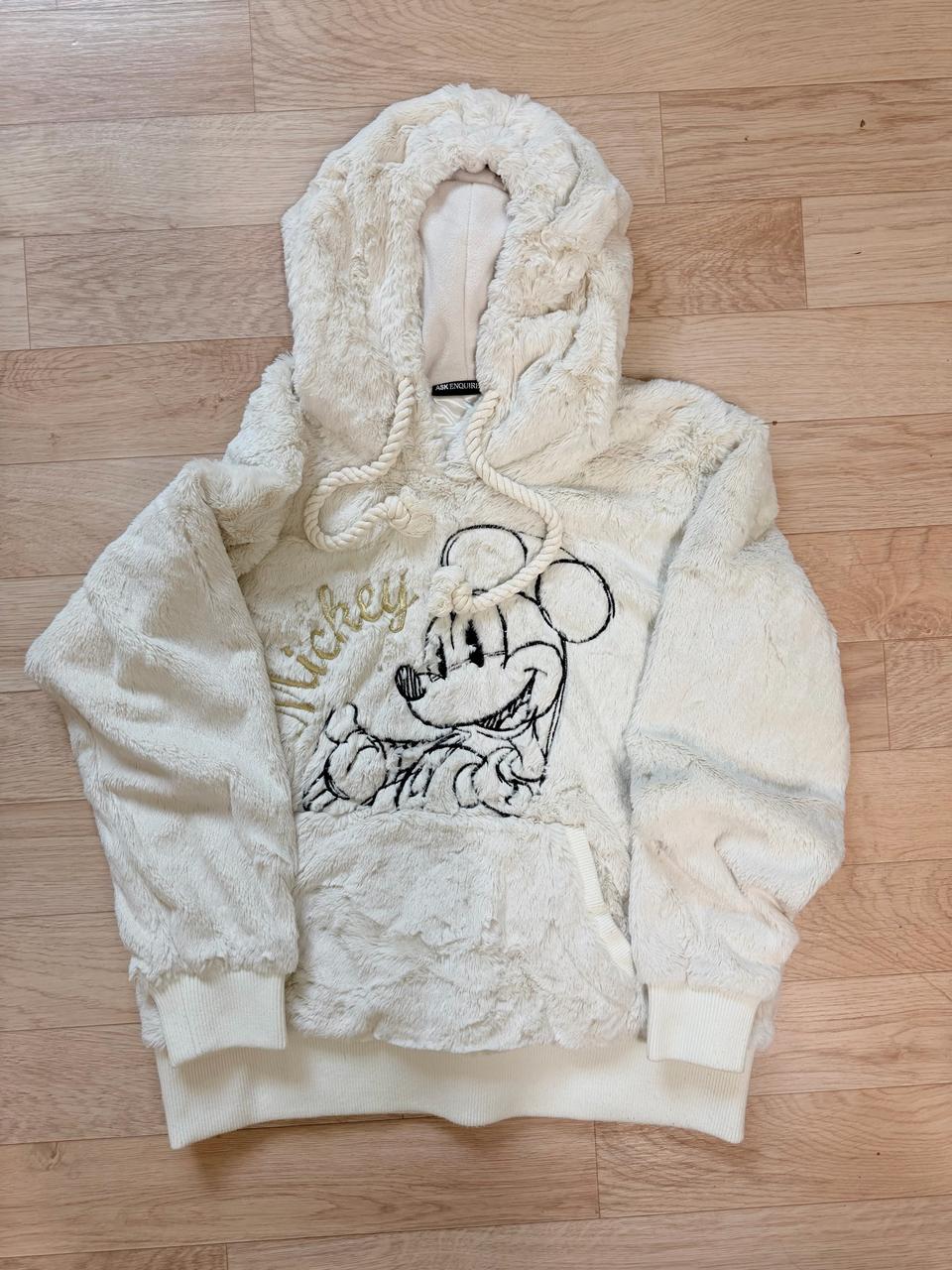 미키마우스 털 후드 긴팔티
