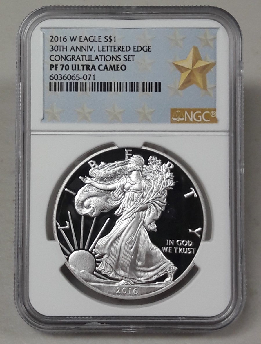 2016년 W 미국 실버이글 30주년 1oz NGC PF70 프루프 은화