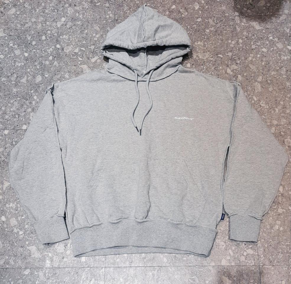 매스노운 드롭숄더 후드 그레이 (S)