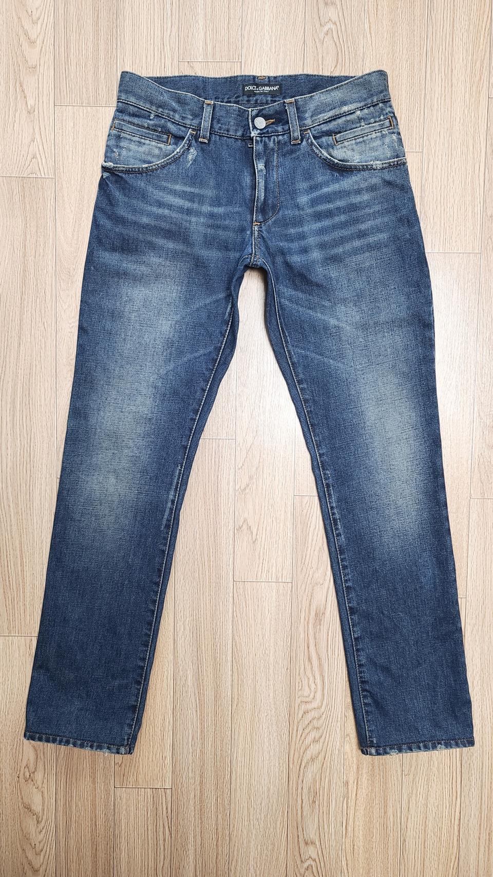 정품 돌체앤가바나 엔틱플레이트 청바지 44