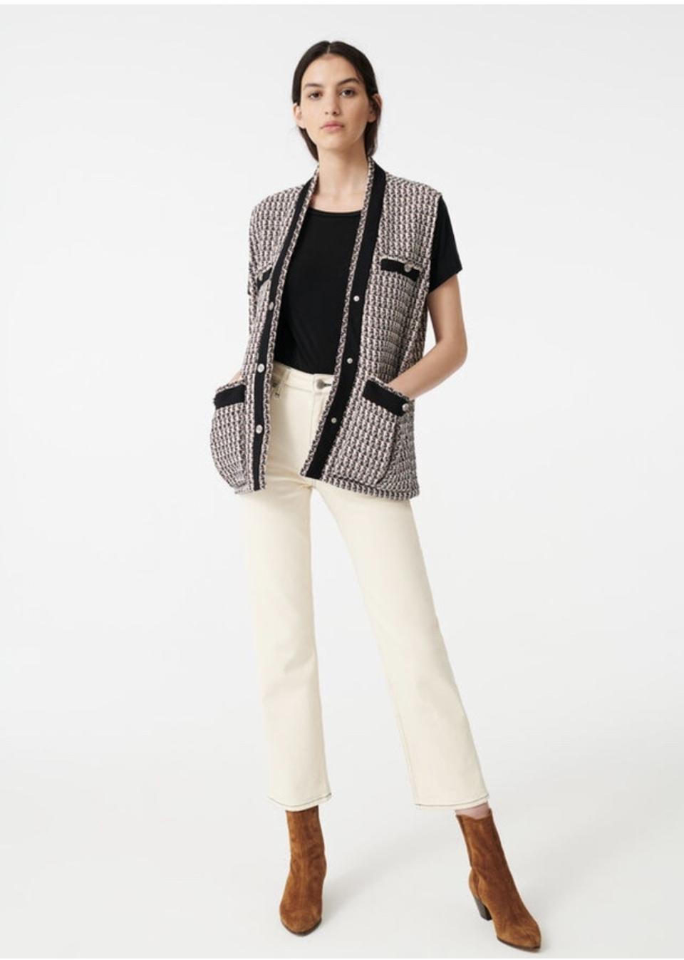 마쥬 maje 트위드 조끼 베스트 사이즈 36