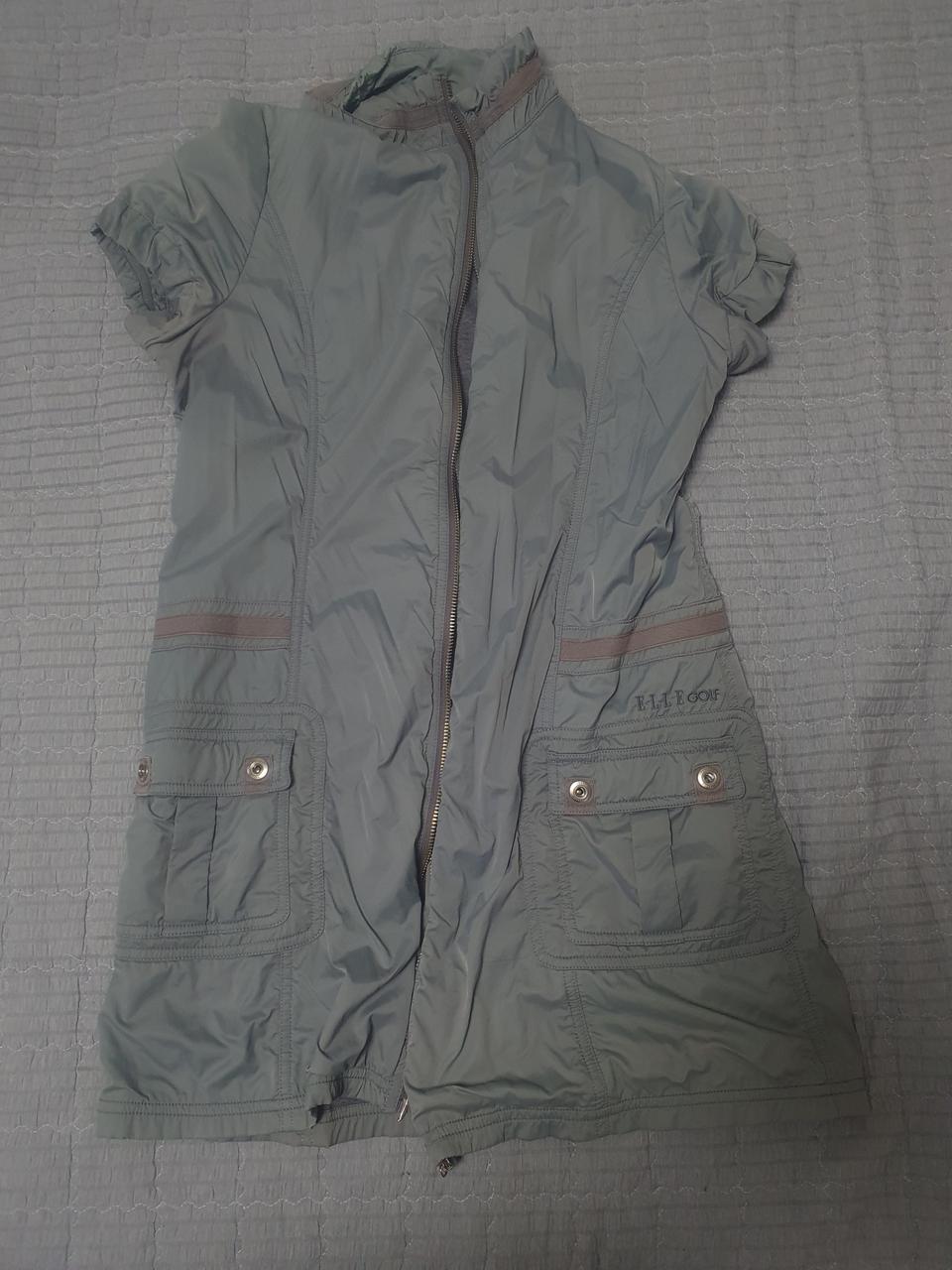 엘르골프 여성 반팔 집업 롱 재킷 95