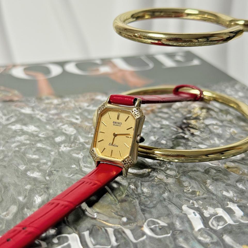 세이코 빈티지 엑셀린 엔틱 쿼츠시계