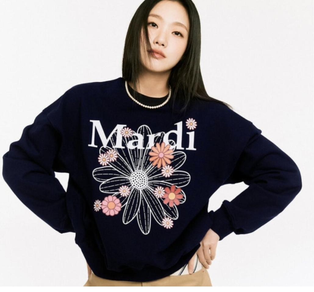 메르디마크르디 플라워 스웻 셔츠 사이즈 F