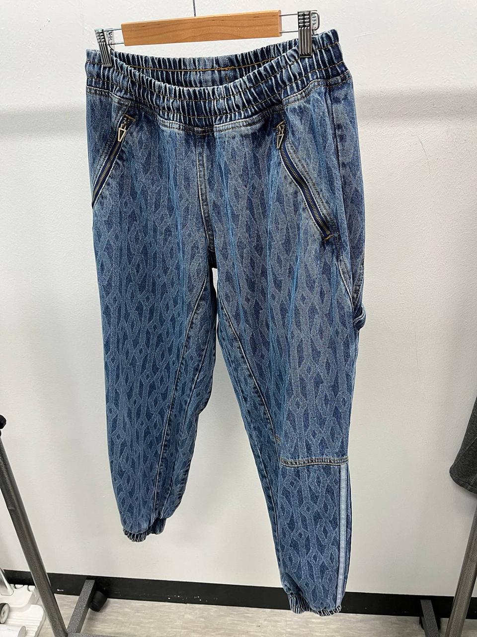 32) 아디다스 데님 조거팬츠