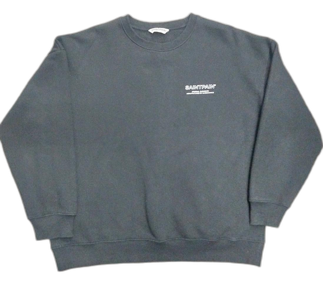 세인트페인 블랙 맨투맨 티셔츠 M