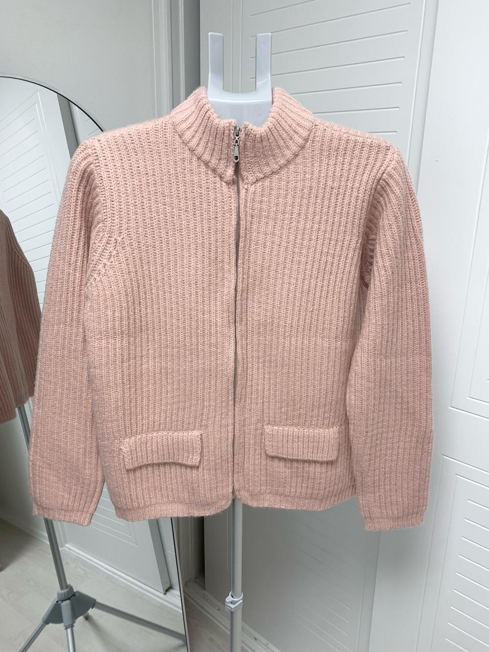 더히스토리 니트집업 새상품