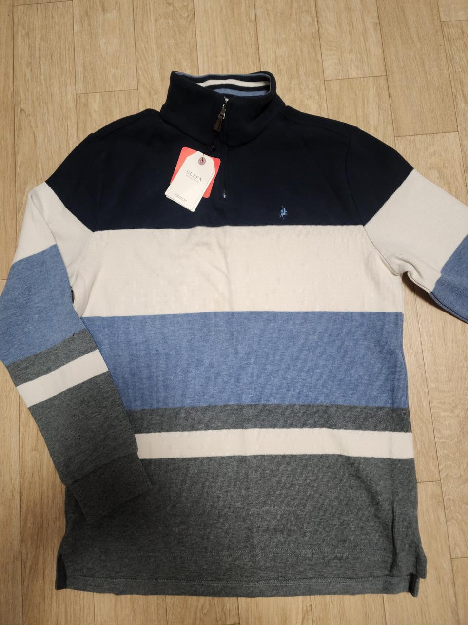 (새상품) 올젠 니트 반집업