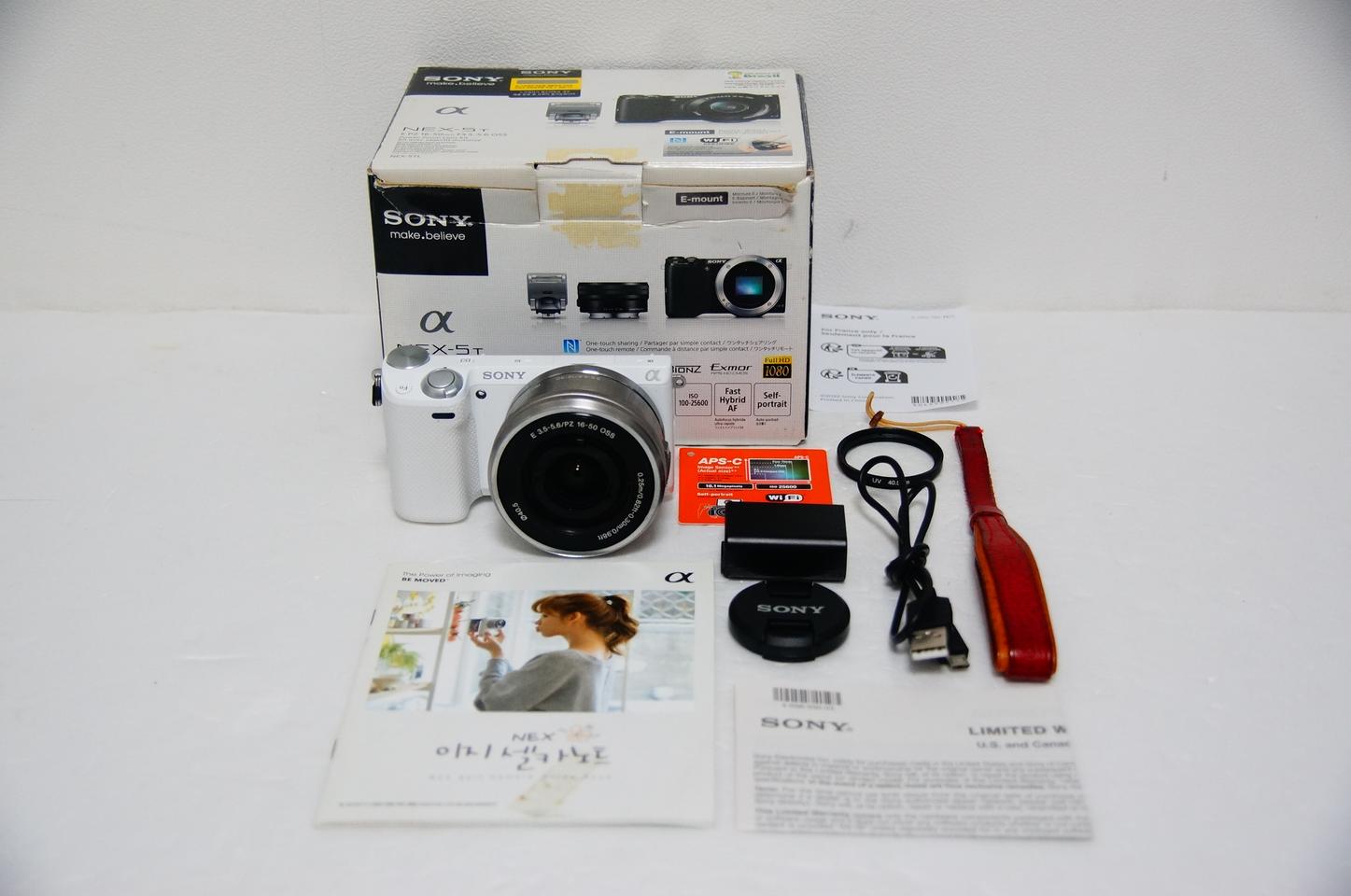 [소니] NEX-5T 화이트 미러리스 카메라팝니다.(1,708컷)