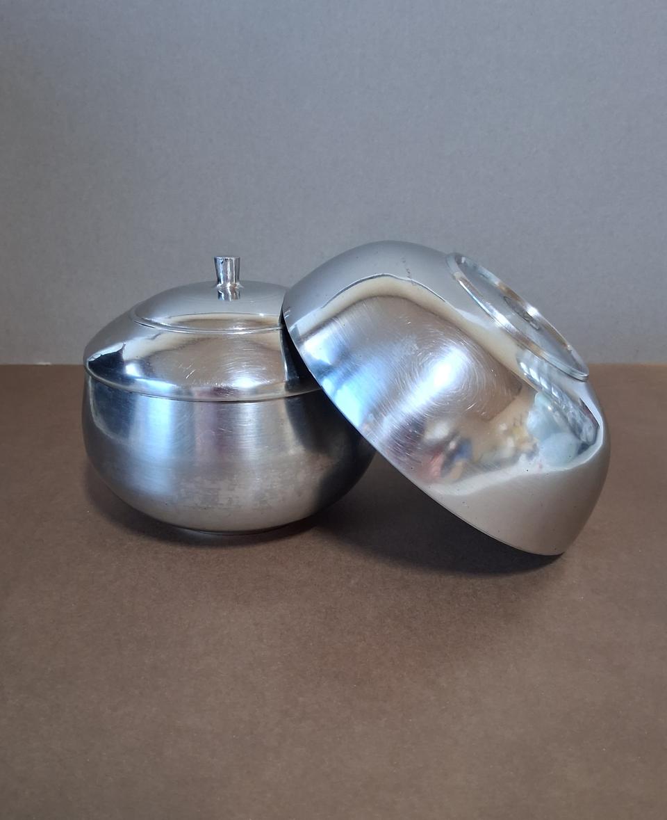 빈티지 스텐 식기 세트 1조