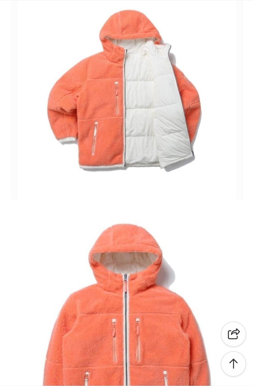 K2 공용 비숑 리버시블 패딩 (새상품)