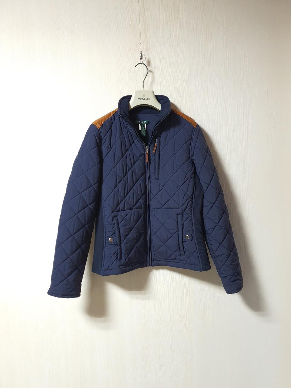 로렌 랄프로렌 니트 블록 퀼팅 점퍼 s 사이즈 정품 