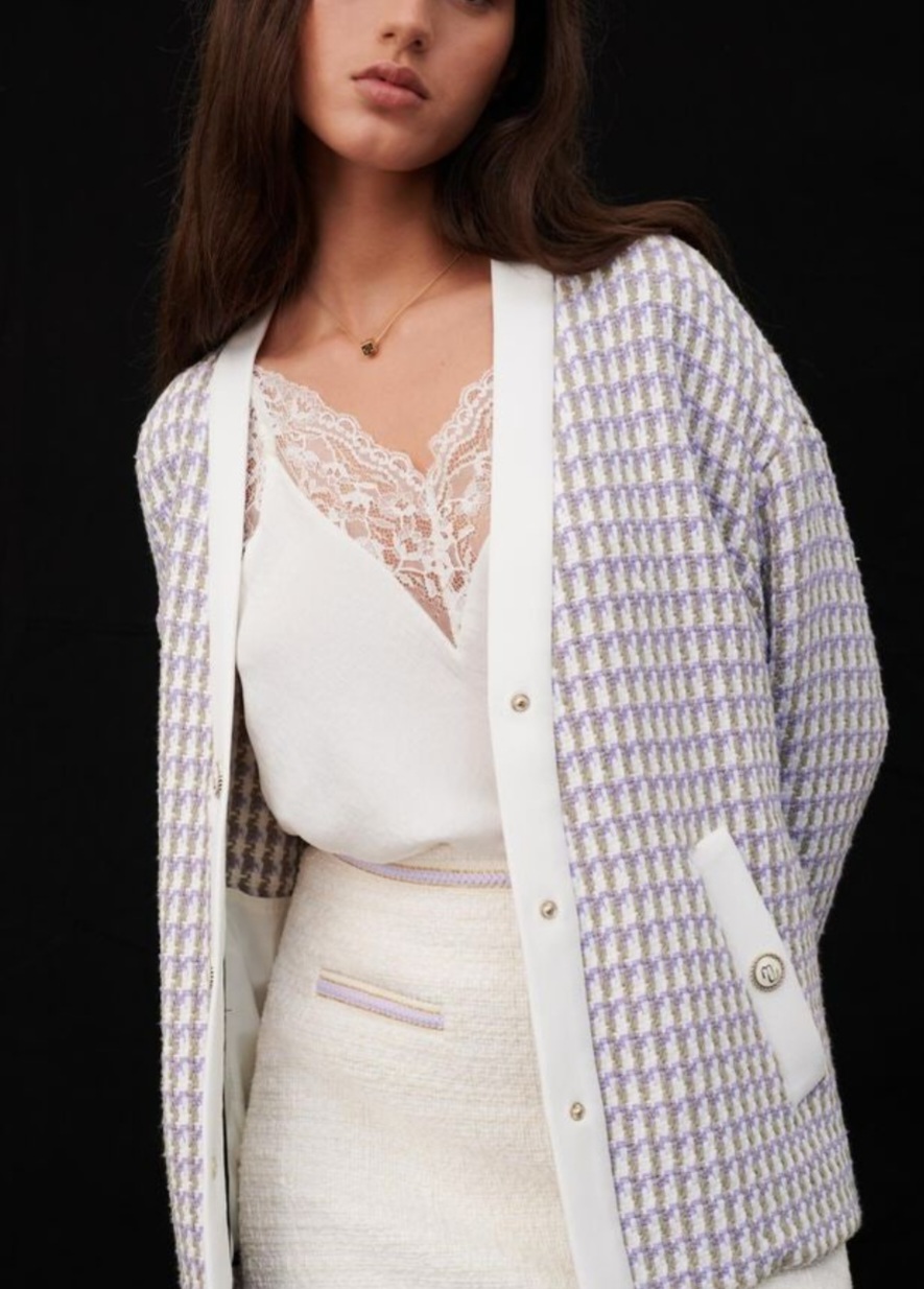 마쥬 시그니처 트위드 가디건 자켓 36사이즈