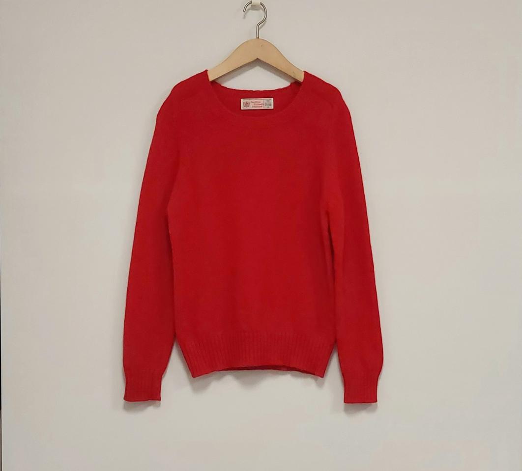 셔틀랜드 순모 라운드 니트