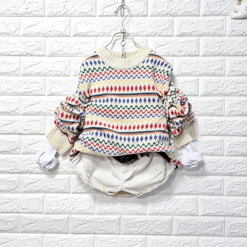 빈티지패턴니트