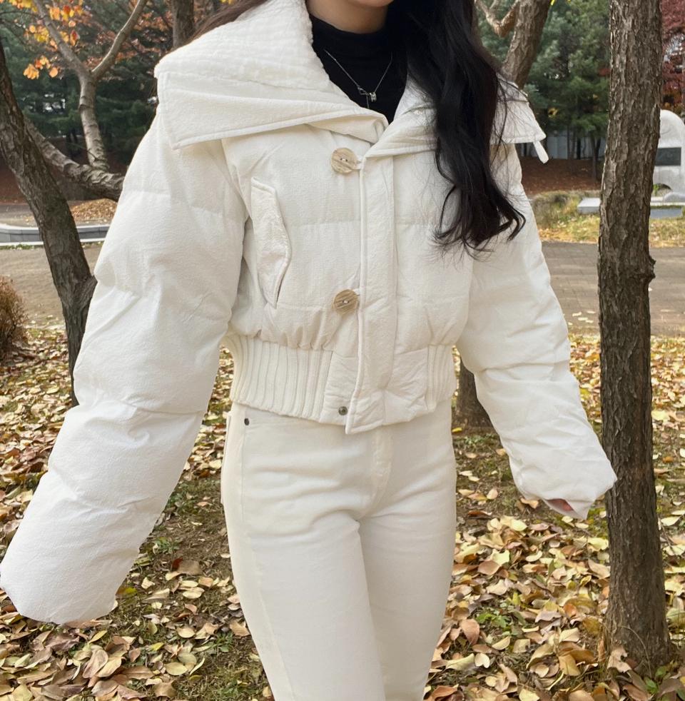 숏패딩, 일괄, 화이트, 블랙, 프리사이즈