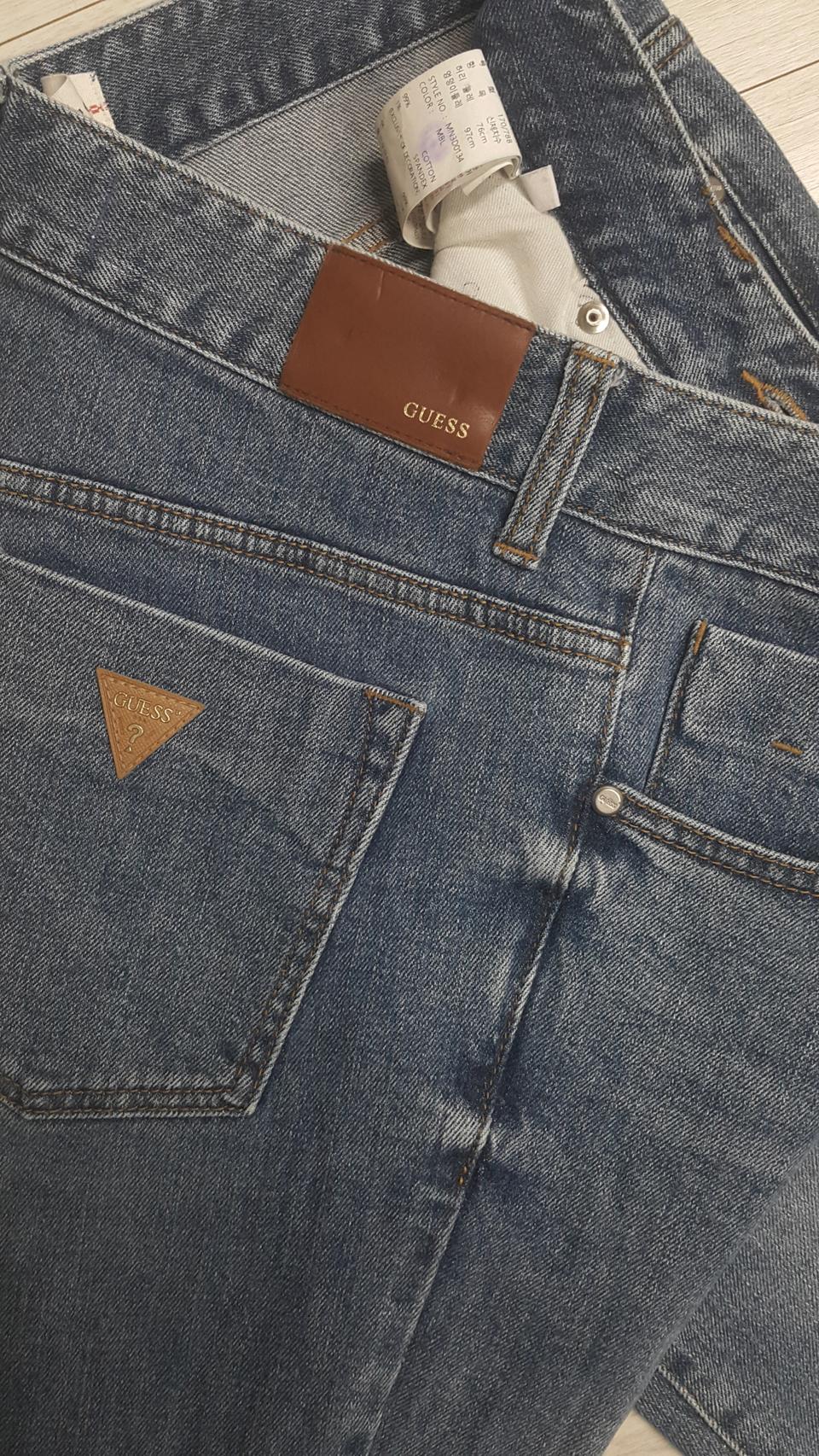 GUESS 게스(사방스판) 금장청바지 30~31인치(No.840)