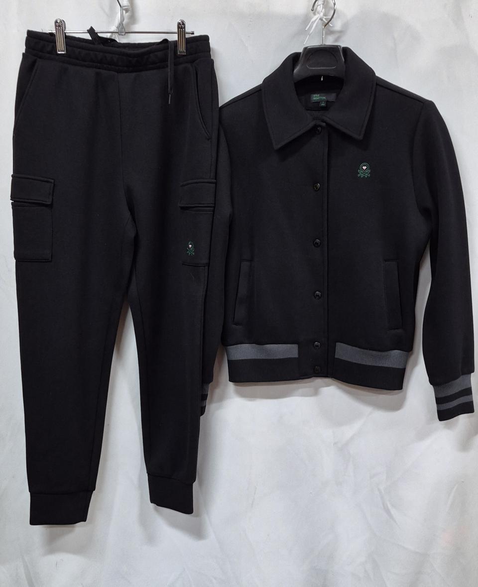 STILE 베네통 블랙 셋업 (자켓+바지)S (90)