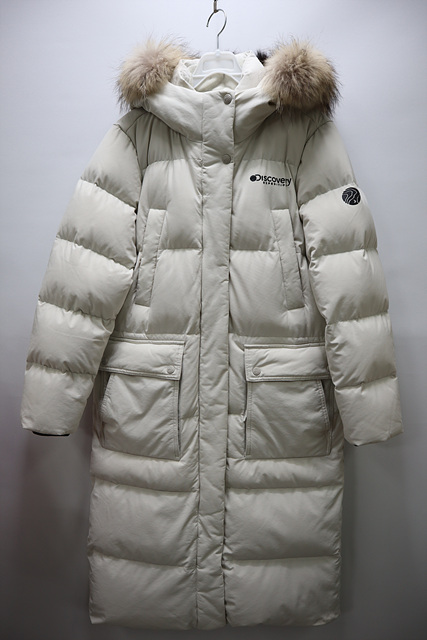 여성 디스커버리 후드 구스다운 롱 점퍼 드라이완료 설명참조