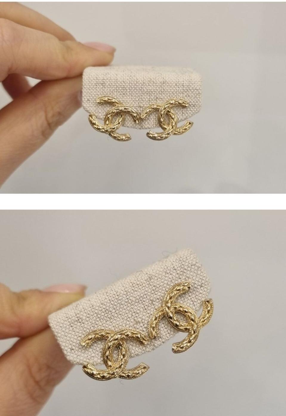 18k 옐로골드귀걸이