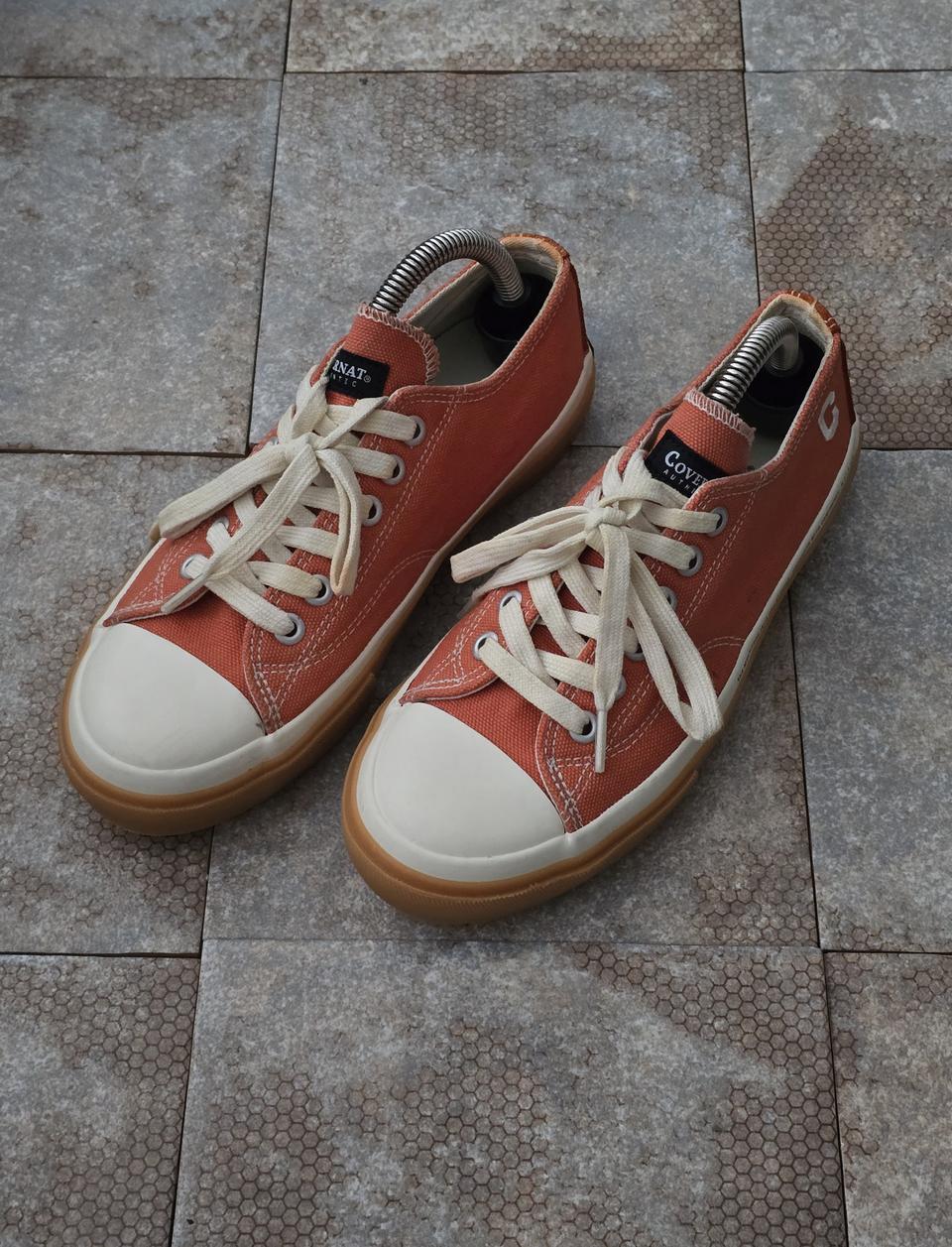 (230)커버낫 캔버스 오렌지 스니커즈 운동화