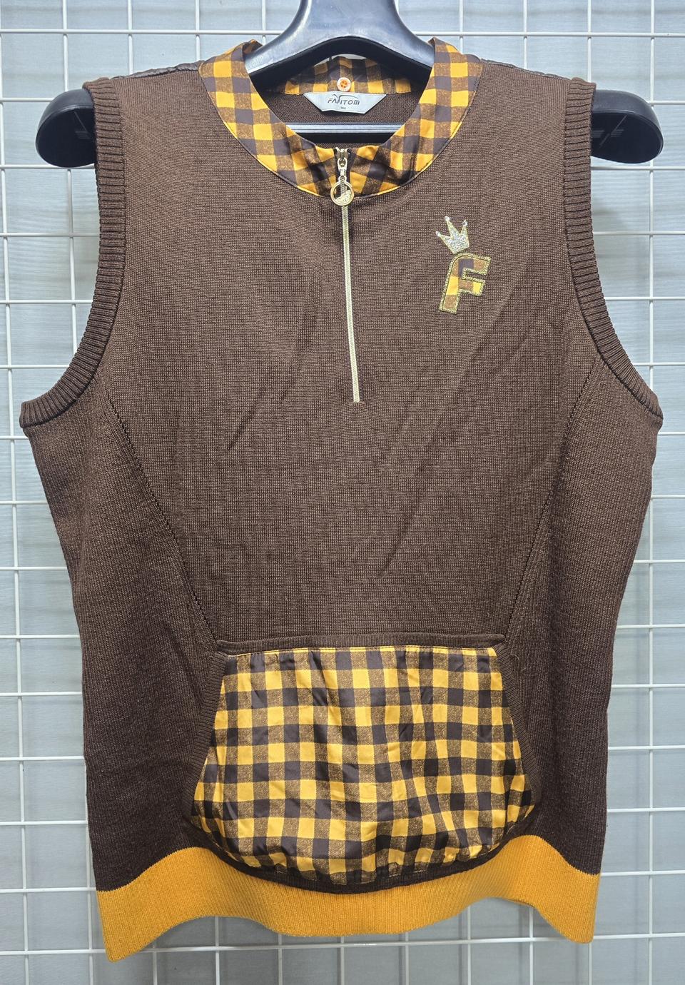 팬텀 여성용 골프웨어 모 니트조끼