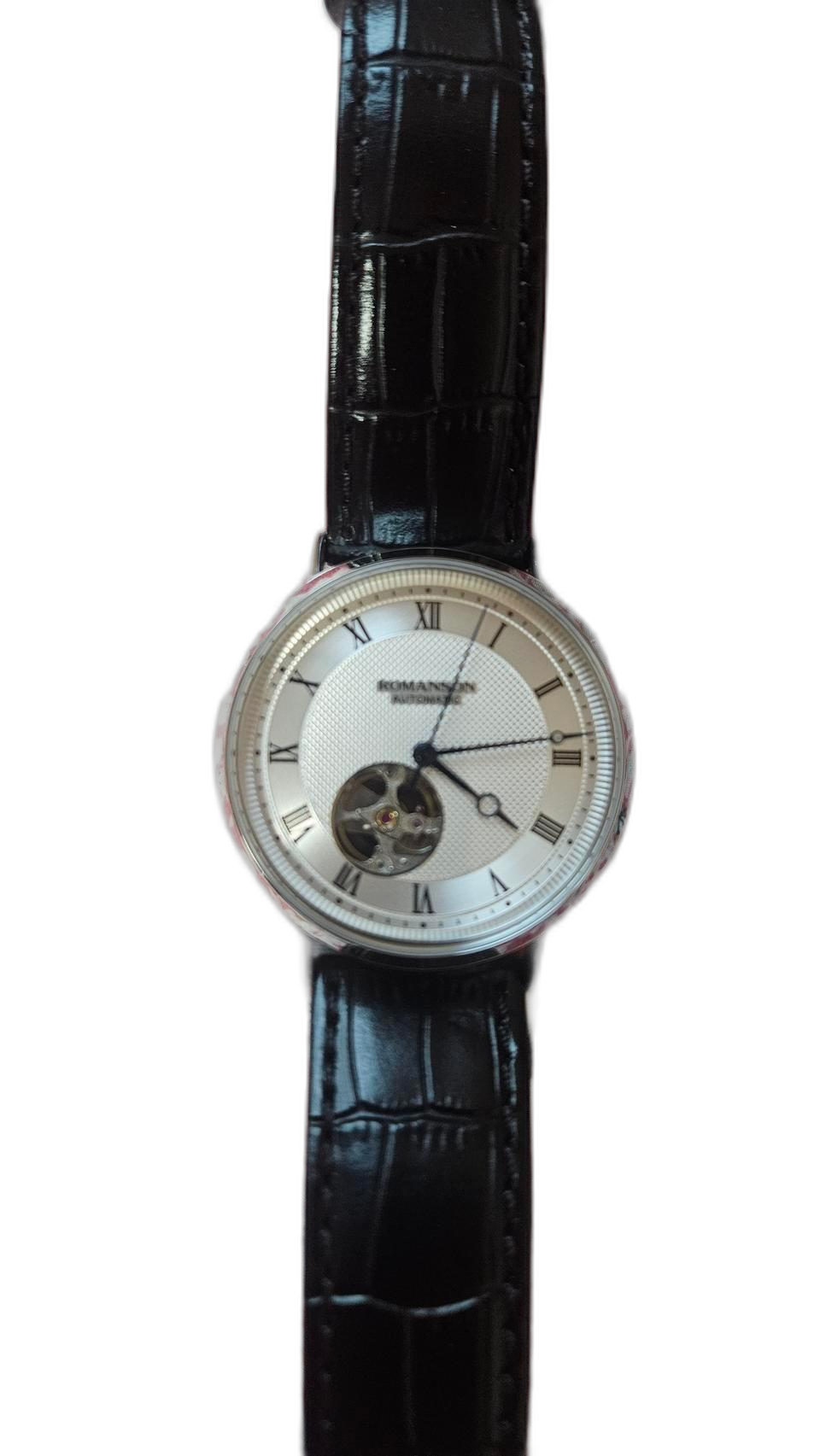 로만손 오픈하트 오토매틱 시계